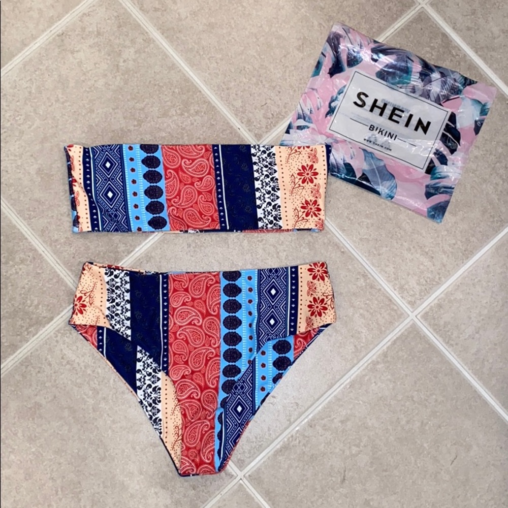 Bandeau High Waisted Bikini